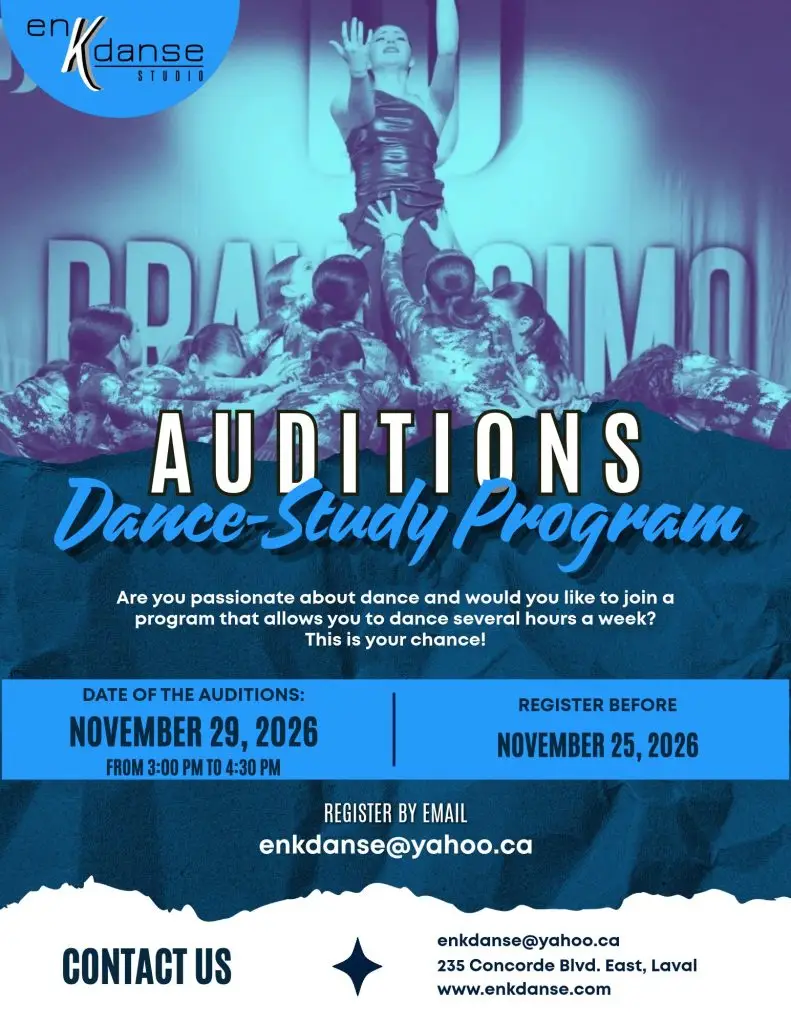 Enkdanse Dance programm auditions 2027-2028